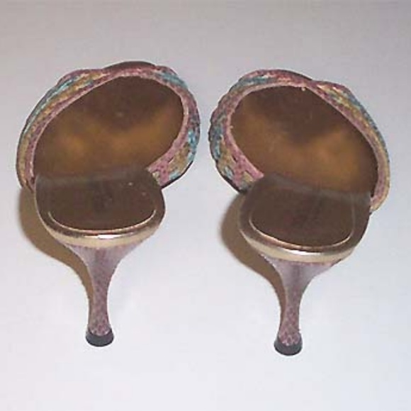 DOLCE & GABBANA multi snake weave lthr slide 37.5 - Picture 6 of 6